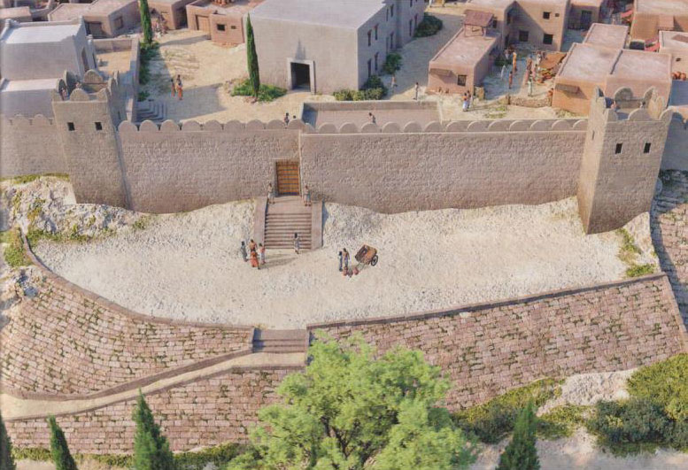 Reconstitution de la porte sud de la ville antique de Byblos au Liban.
