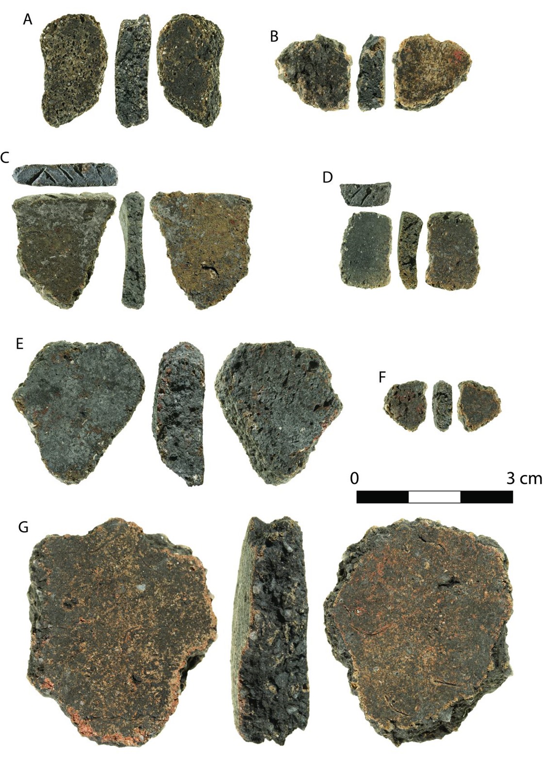 Poteries en céramiques autour de l'île Lizard proche de l'Australie.