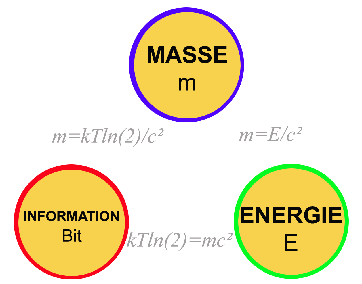 Principe d'équivalence masse-énergie-information by Melvin Vopson