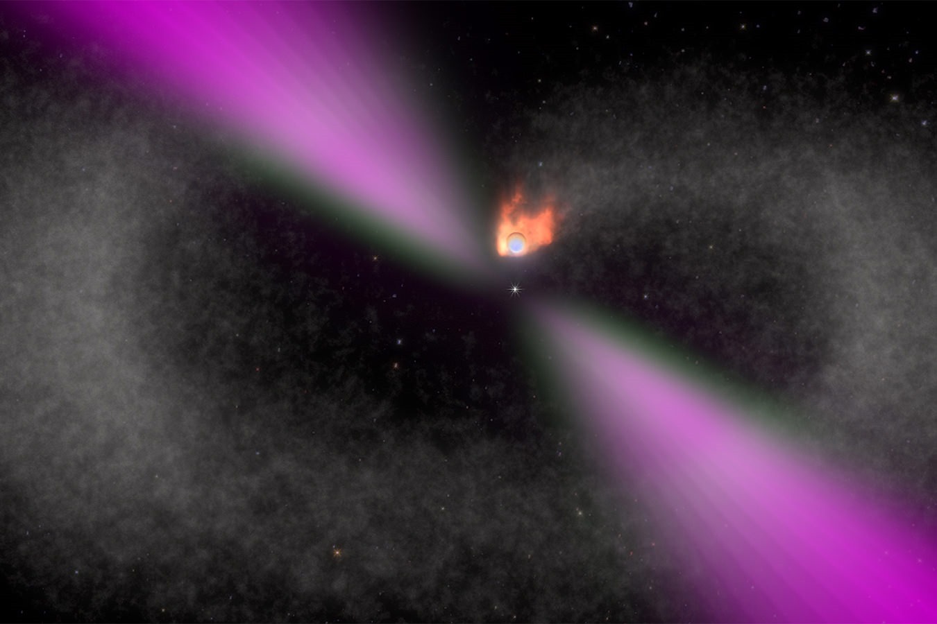 Pulsar veuve noire & sa compagne stellaire.