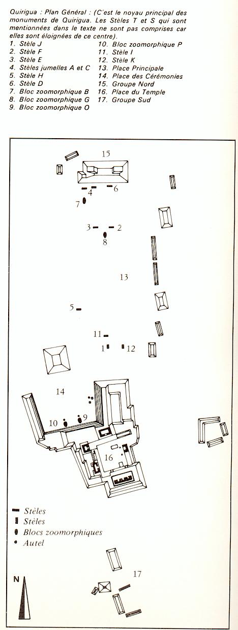 Carte de Quirigua
