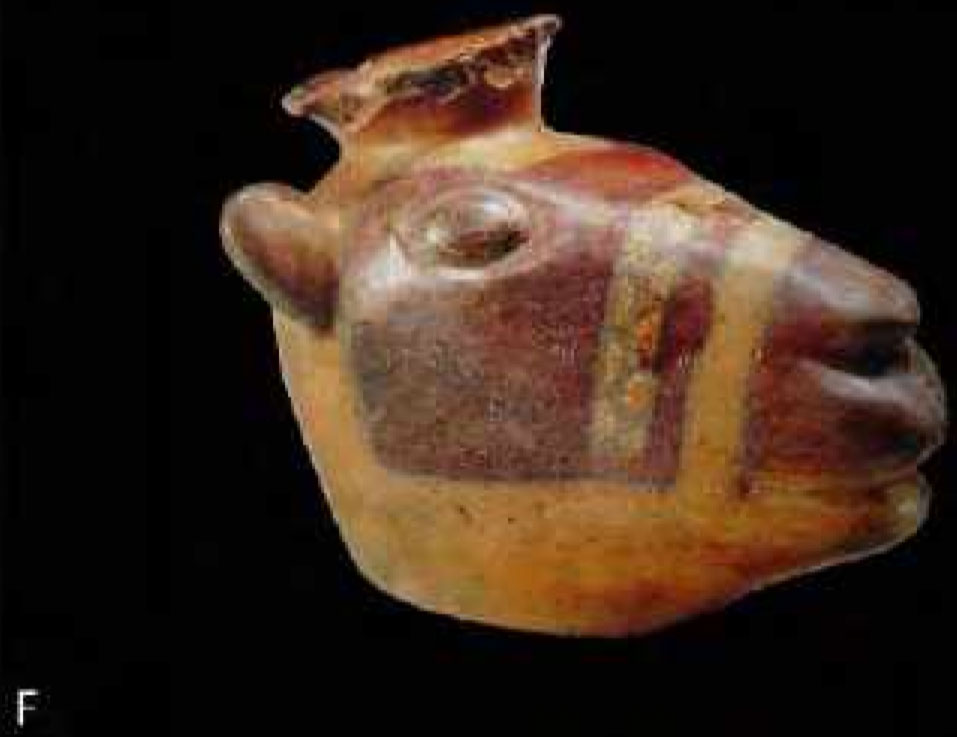 Récipient anthropomorphe, céramique inca de l'Equateur.