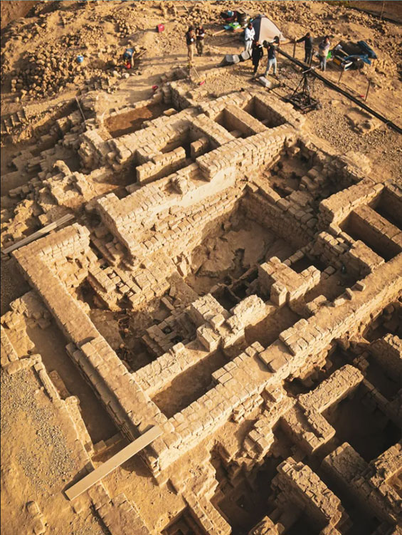 Site d'El Castillo de Huarmey au Pérou, il y a 400 ans.