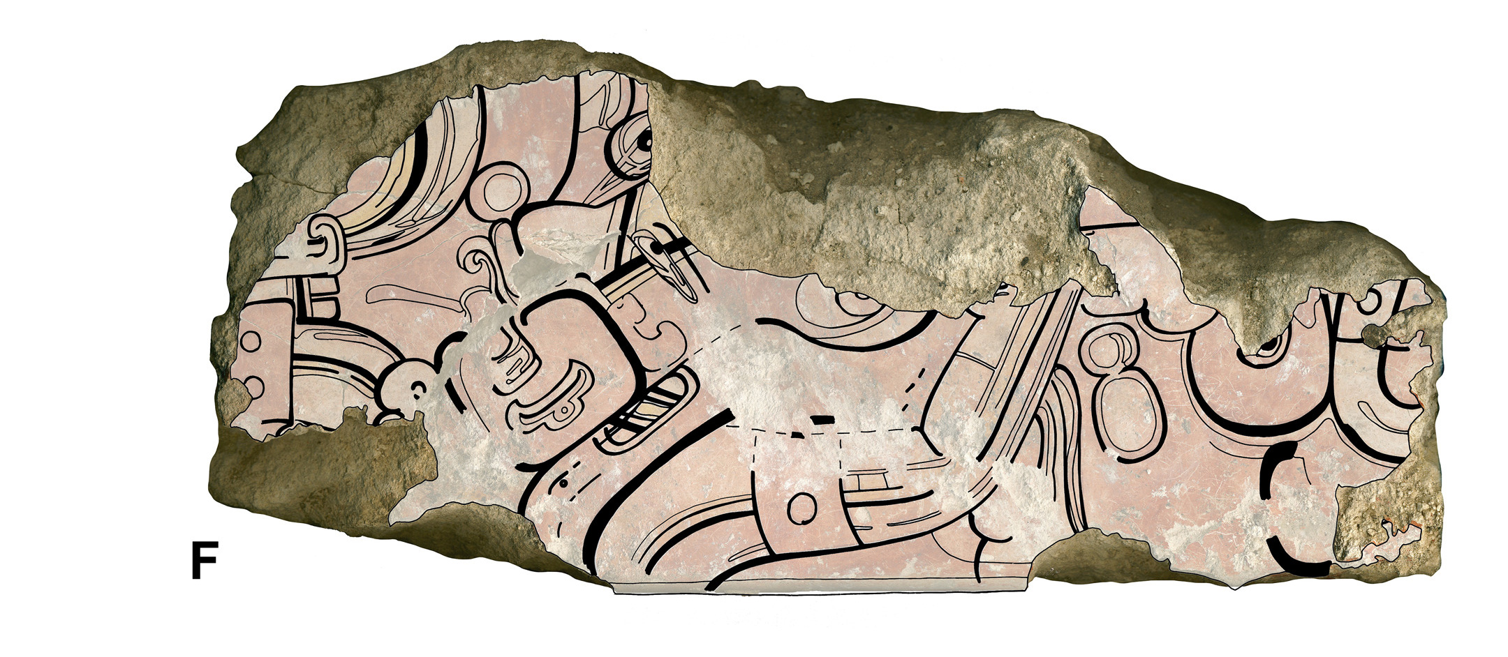 Six glyphes du site maya de Las Pinturas (San Bartolo, Guatemala).