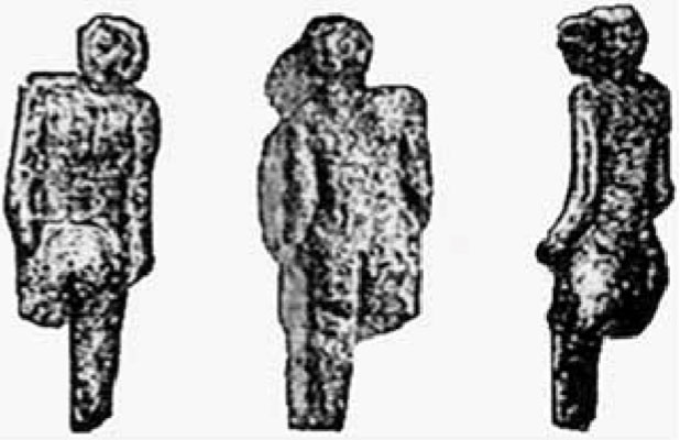 Statuette aux Etats-Unis, vieille de 2 millions d'années.