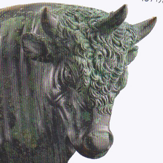 Taureau à trois cornes