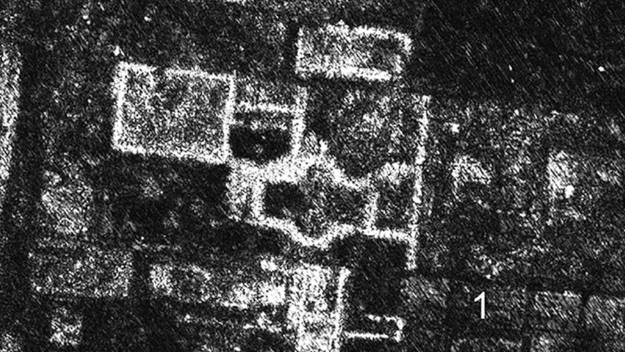 Temple d'une cité romaine, image radar