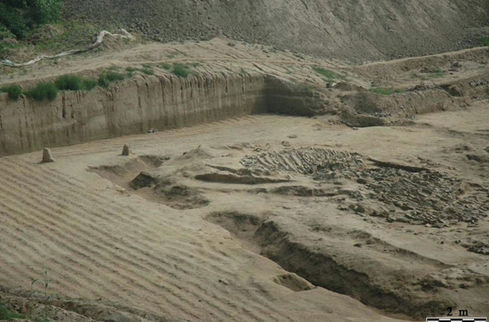 Méthode des crêtes et des sillons sur des terres agricoles en Chine, il y a 10 000 ans.