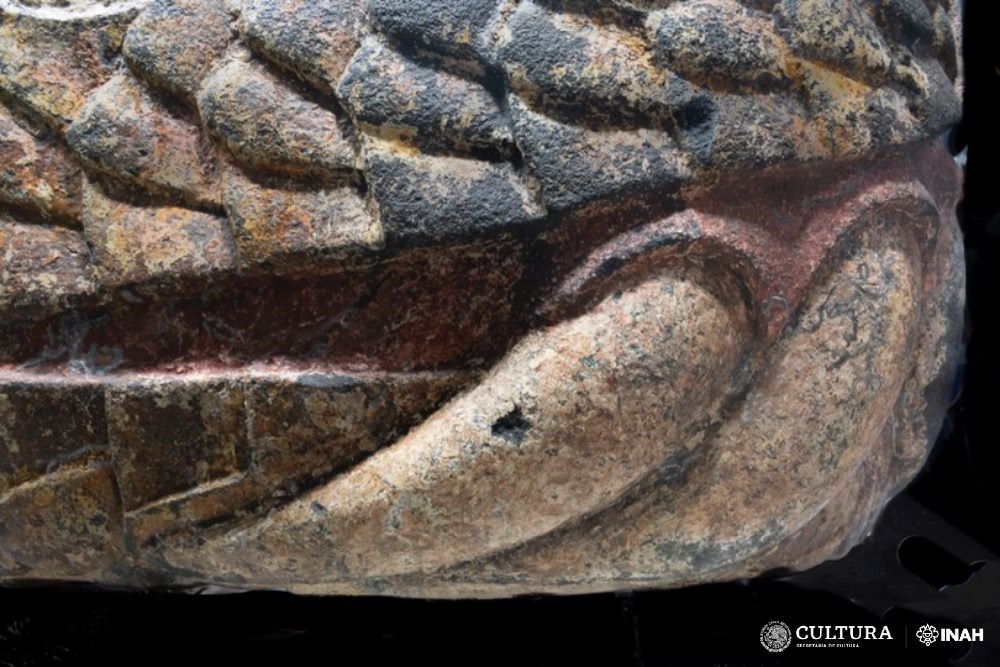 Tête de serpent aztèque