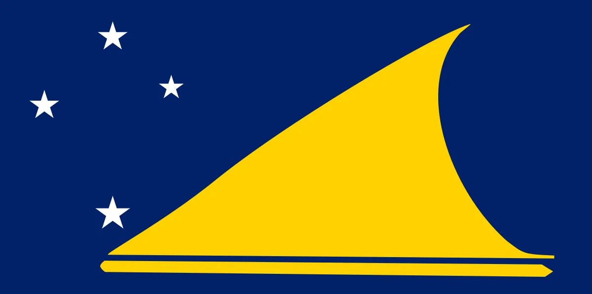 Constellation de la Croix du Sud (Crux) sur le drapeau de Tokelau.