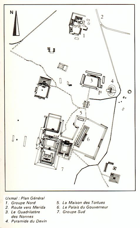 Plan d'Uxmal