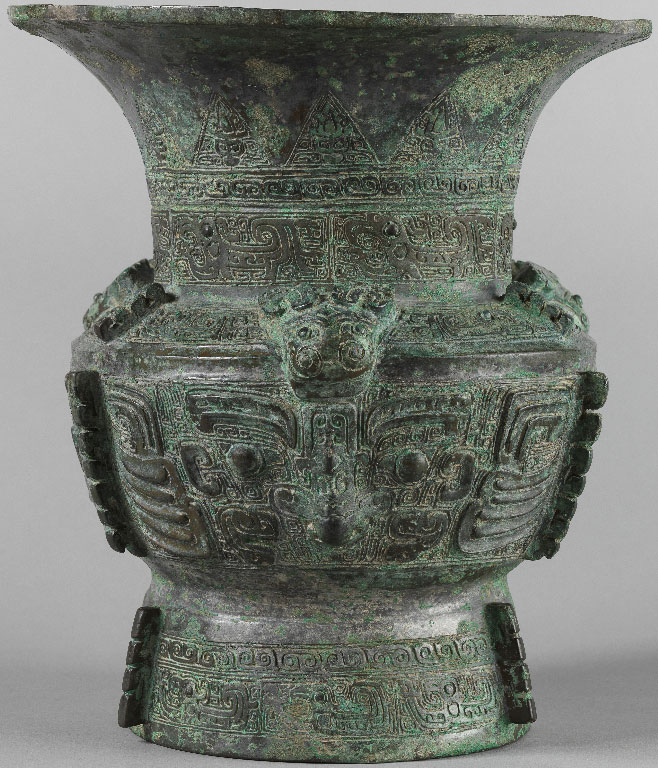 Vase zun en bronze.