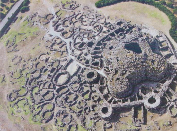 Village nuragique de Su Nuraxi à Barumini en Sardaigne.