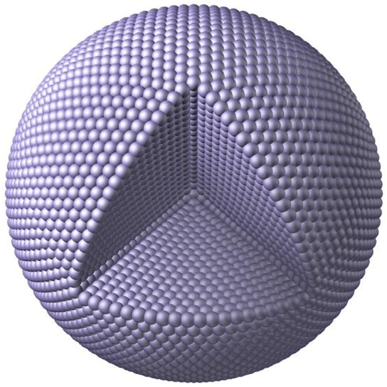 Voxels ou unités sphériques de Planck (PSU)