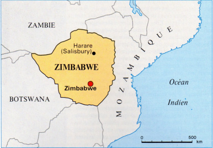 Cartographie du Zimbabwe.